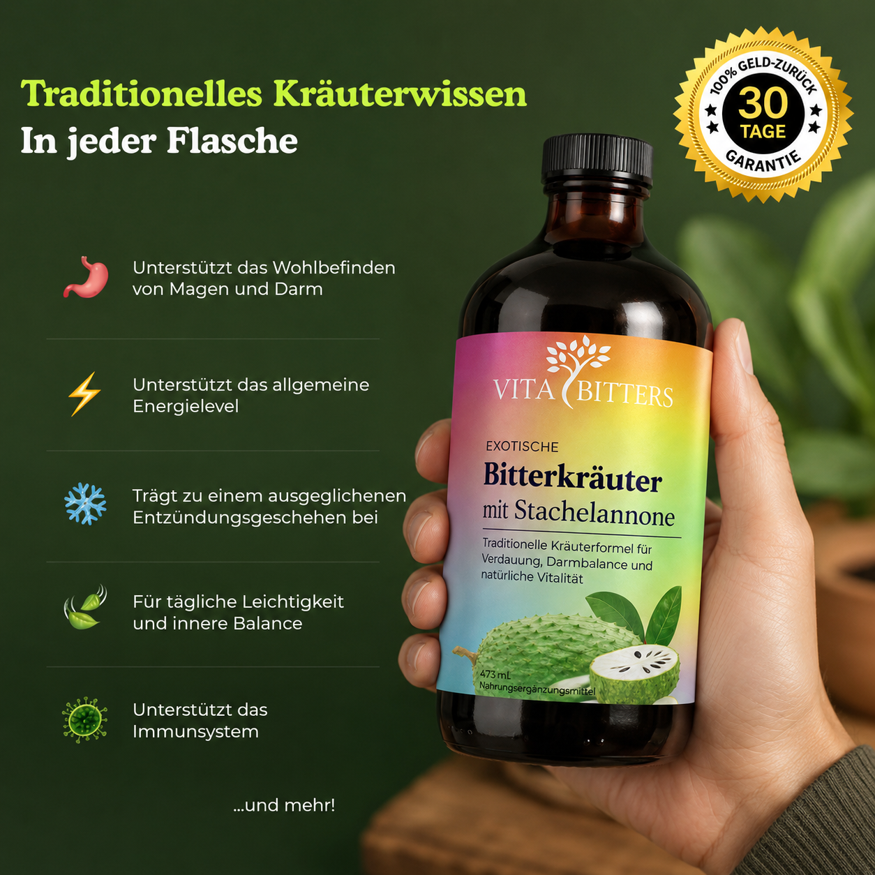 Bitterkräuter mit Stachelanonne