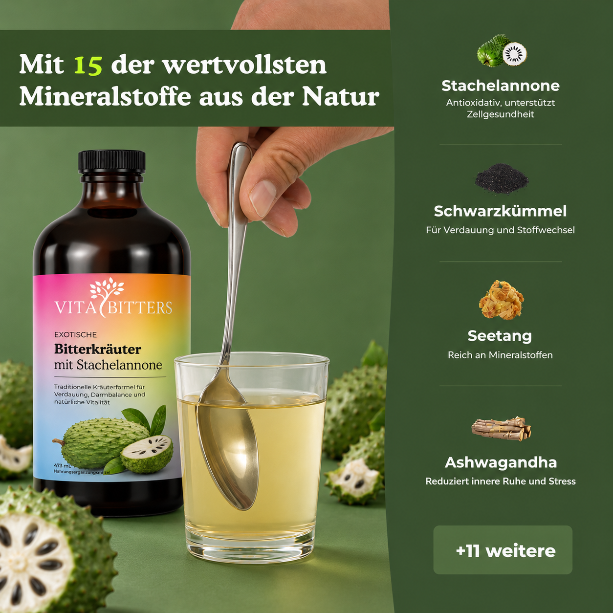 Bitterkräuter mit Stachelanonne
