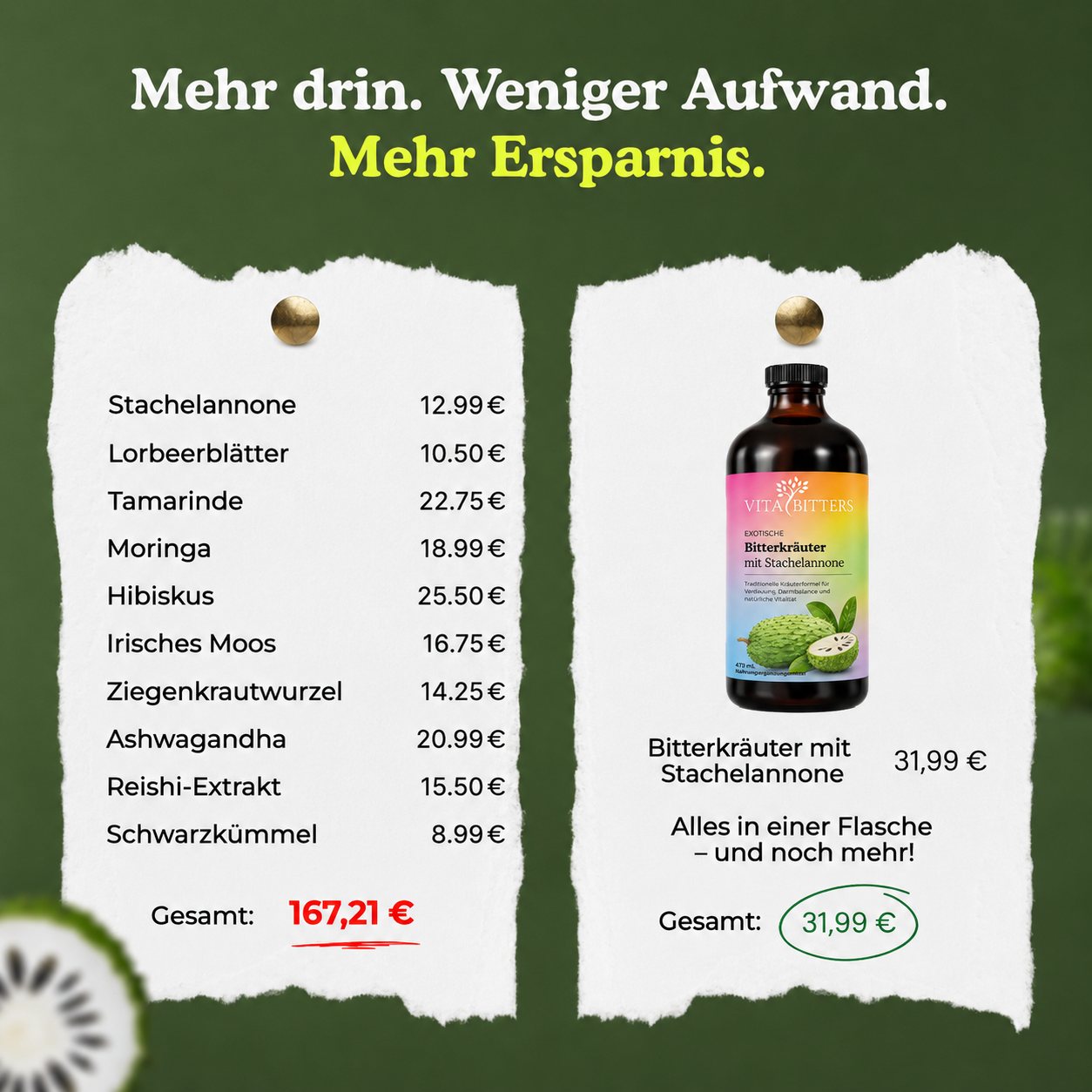 Bitterkräuter mit Stachelanonne