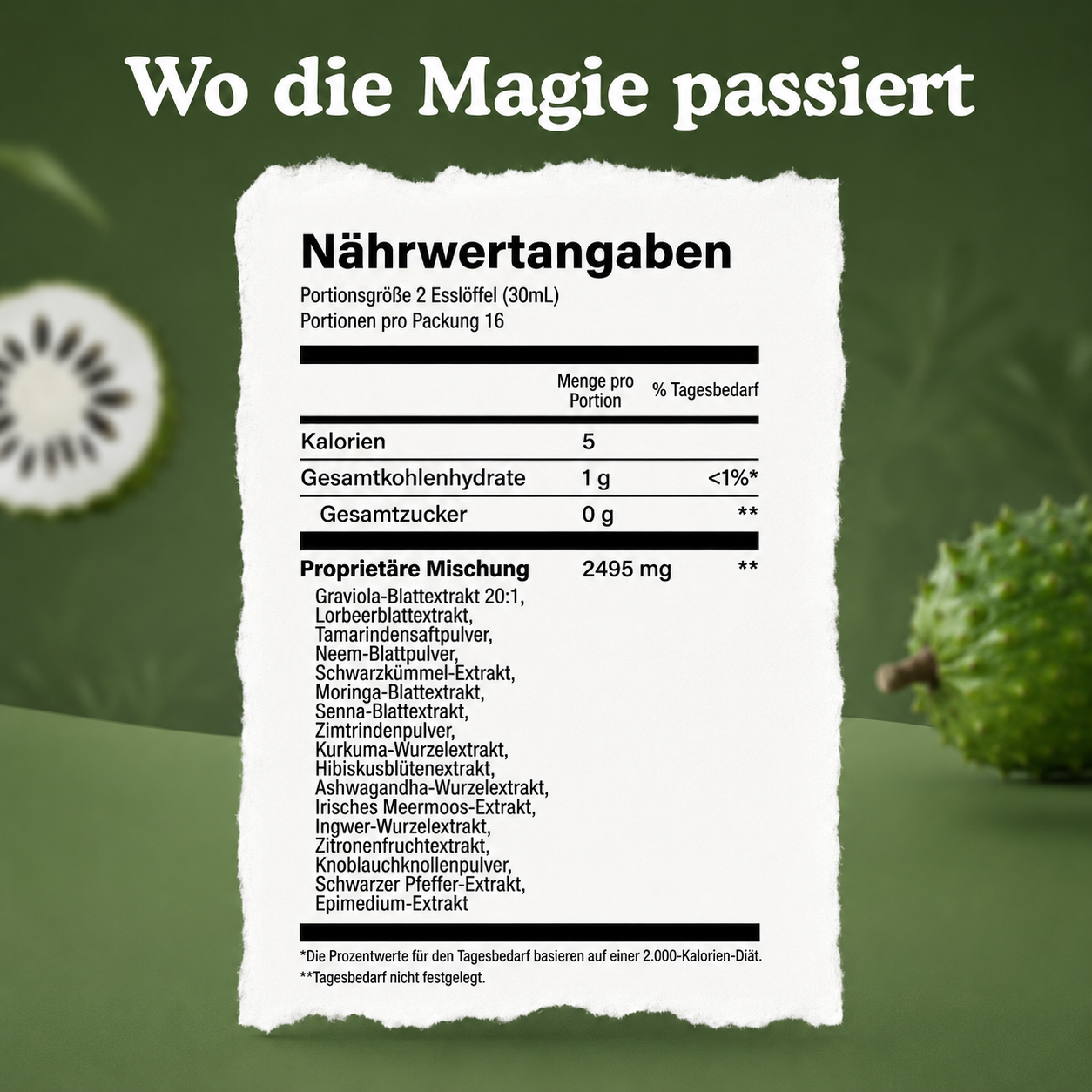 Bitterkräuter mit Stachelanonne