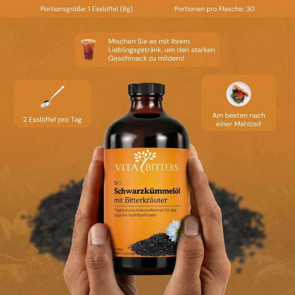 Schwarzkümmelöl mit Bitterkräuter